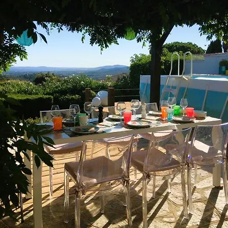 Cosy Pour 6 Personnes Avec Piscine Privee Et Vue Panoramique Sur Les Iles Et Les Collines A Les Maures La Londe-les-Maures