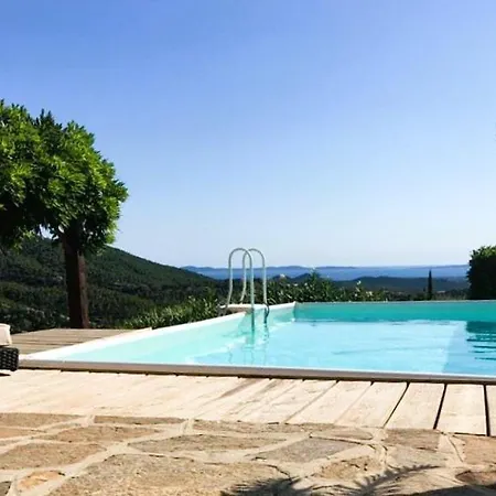 Cosy Pour 6 Personnes Avec Piscine Privee Et Vue Panoramique Sur Les Iles Et Les Collines A Les Maures Villa